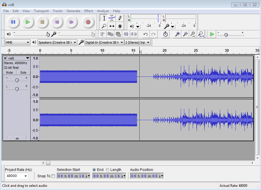 ffmpeg extract audio track from video
